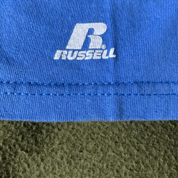 Lot of 2 Russell Athletics blue, short sleeve t-shirts. Size Large - Picture 11 of 11